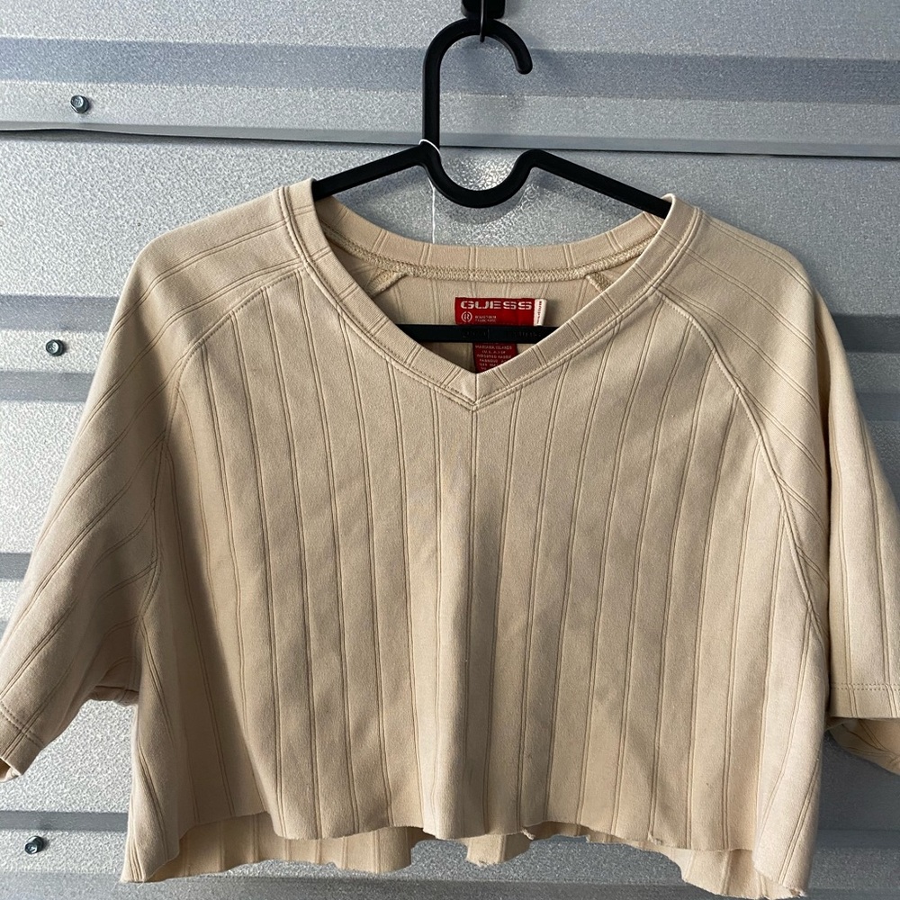 Vintage guess cropped shirt
